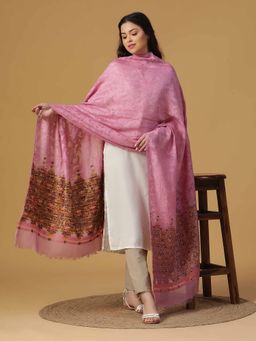 Shingora - Mauve Jacquard Bamberg-Tencel Dupatta