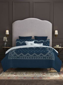 MYTRIDENT - Nectarsoft Elite King Bedsheet, 100% Cotton Bedsheet & Pillow Covers-Regal (Set of 5)