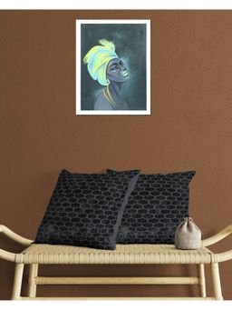 GRHAMOY - Cotton Cushion Cover Grey (16x16 inches) (Pack of 2)