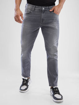 Spykar - Men Slim Fit Mid Waist Grey Jeans
