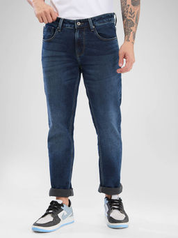 Spykar - Men Slim Fit Low Waist Blue Jeans