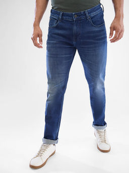 Spykar - Men Slim Fit Low Waist Blue Jeans
