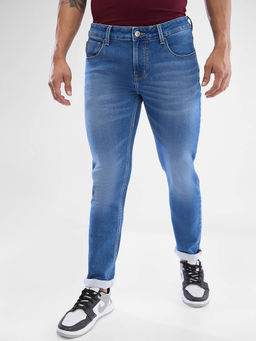 Spykar - Men Slim Fit Low Waist Blue Jeans
