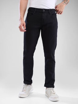 Spykar - Men Slim Fit Low Waist Black Jeans