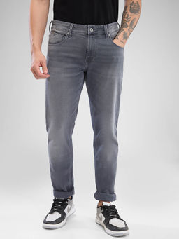 Spykar - Men Slim Fit Low Waist Grey Jeans