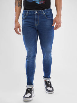 Spykar - Men Slim Fit Low Waist Blue Jeans