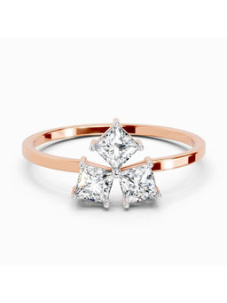 Sparkles - Lab Grown Diamond 0.45 Carat Princess Shape Ring 14K Rose Gold IGI Certified