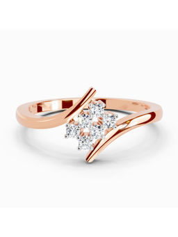 Sparkles - Lab Grown Diamond 0.93 Carat Round Shape Halo Ring 14K Rose Gold IGI Certified