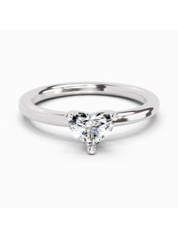 Sparkles - Lab Grown Diamond 0.23 Carat Heart Solitaire Ring 14K Silver (6)
