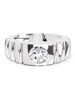 Sparkles - Lab Grown Diamond 1 Carat Round Solitaire Ring 14K Silver (6)