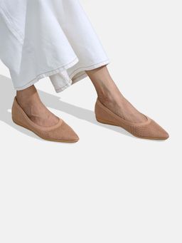 Neeman's - Beige Pointed Ease Ballerina