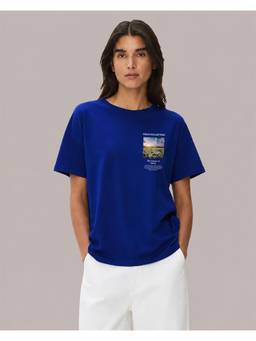 MIXT by Nykaa Fashion - Blue Field Collection Oversized T-Shirt