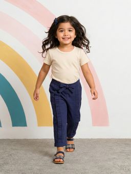 Babies of Wonder - Navy Frill Comfort Pant