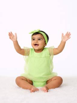 Babies of Wonder - Green Princess Bubble Bodysuit