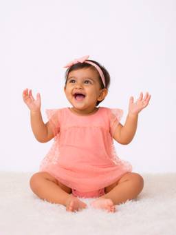 Babies of Wonder - Peach Princess Bubble Bodysuit