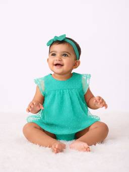 Babies of Wonder - Turquoise Princess Bubble Bodysuit