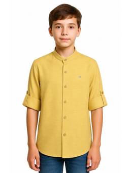 CHARCHIT - Boys Full Sleeves Solid Shirt