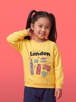 Nautinati - Girls Oversized Varsity Sweatshirt And Pant Set