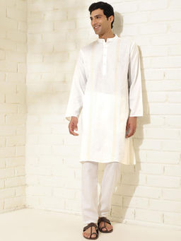 Fabindia - Natural Cotton Pintucks Long Kurta