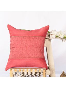 ALCOVE - Pink Quilted Cushion Cover