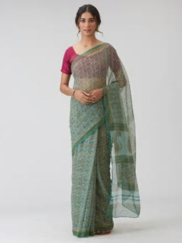 Fabindia - Cotton Silk Kota Printed Sari