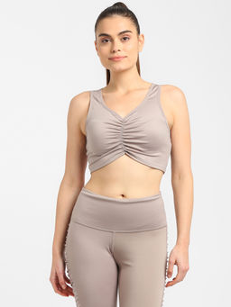 Reebok - Cropped Tank Grey Studio Top
