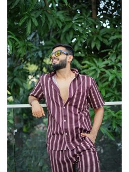 Raas Life - Falsa Striped Burgundy Co-Ord Set