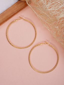 Designbox - Over-Sized Gold Hoop Earrings