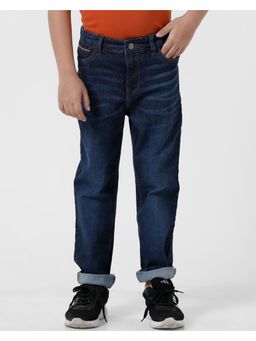 Kate & Oscar - Boys Blue Solid Denim Jeans