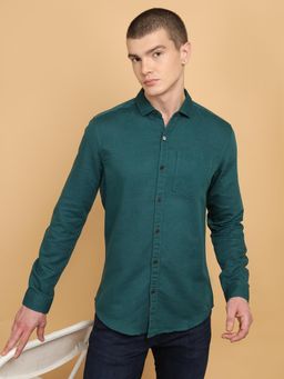 Wrangler - Mens Green Casual Shirt