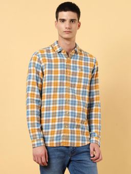Wrangler - Mens Checks Multi Color Casual Shirt