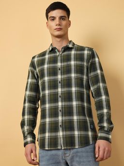 Wrangler - Mens Checks Multi Color Casual Shirt