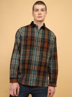 Wrangler - Mens Checks Multi Color Flannel Casual Shirt
