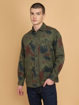 Wrangler - Mens Green Casual Shirt