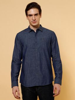 Wrangler - Mens Denim Blue Casual Shirt
