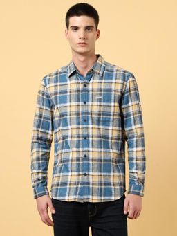 Wrangler - Mens Checks Multi Color Casual Shirt
