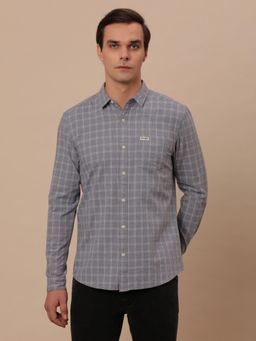 Wrangler - Mens Checks Blue Casual Shirt