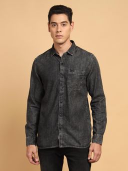 Wrangler - Mens Black Casual Shirt