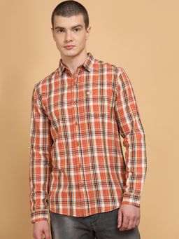 Wrangler - Mens Orange Casual Shirt