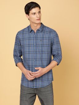 Wrangler - Mens Blue Casual Shirt