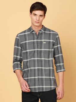 Wrangler - Mens Grey Casual Shirt