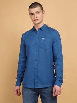 Wrangler - Mens Blue Casual Shirt