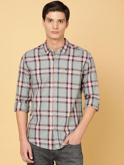 Wrangler - Mens Grey Casual Shirt