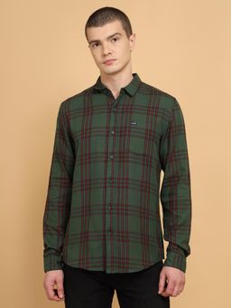 Wrangler - Mens Green Casual Shirt