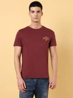 Wrangler - Mens Graphic Print Red T-Shirt