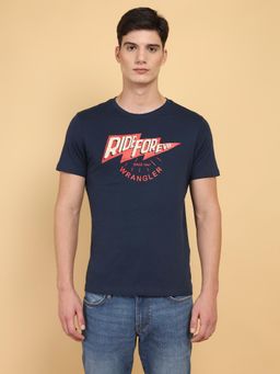 Wrangler - Mens Blue T-Shirt