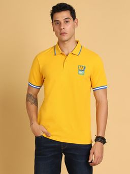 Wrangler - Mens Yellow Polo T-Shirt