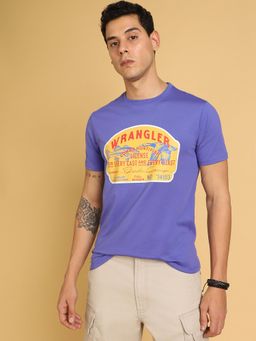 Wrangler - Mens Blue T-Shirt