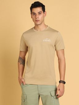 Wrangler - Mens Beige T-Shirt