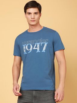 Wrangler - Mens Blue T-Shirt